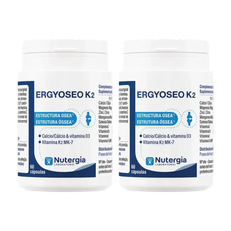 Nutergia Ergyoseo K2 Duplo, 2 x 60 cápsulas | Farmacia Barata