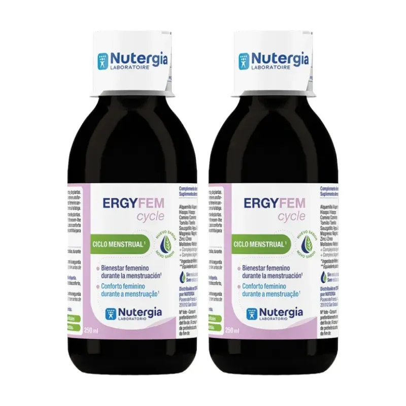 Nutergia Ergyfem Cycle Duplo, 2 x 250 ml | Farmacia Barata Nutergia Ergyfem Cycle Duplo, 2 x 250 ml | Farmacia Barata
