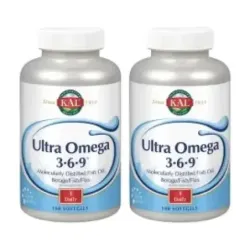 Kal Ultra Omega 3-6-9 Duplo, 2 x 100 Perlas.