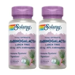 Solaray Arabinogalactan Duplo, 2 x 60 cápsulas veganas