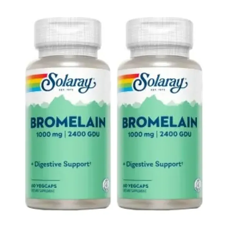 Solaray Bromelain Duplo, 2 x 60 cápsulas | Farmacia Barata Solaray Bromelain Duplo, 2 x 60 cápsulas | Farmacia Barata
