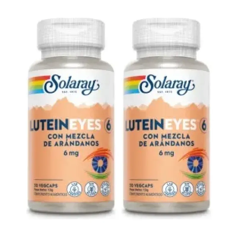 Solaray Lutein Eyes 6 mg Duplo, 2 x 30 cápsulas vegetales | Farmacia Barata Solaray Lutein Eyes 6 mg Duplo, 2 x 30 cápsulas vegetales | Farmacia Barata