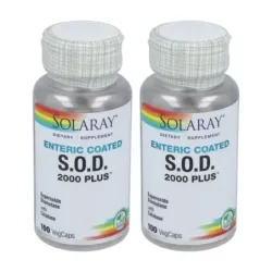 Solaray S.O.D. 2000 Plus Duplo, 2 x 100 cápsulas vegetales