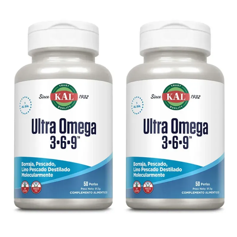 KAL Ultra Omega 3*6*9 Duplo, 2 x 50 perlas | Farmacia Barata