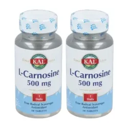 KAL L-Carnosine 500 mg Duplo, 2 x 30 comprimidos