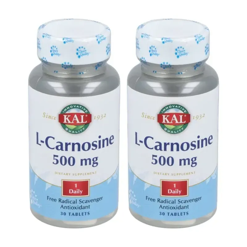 KAL L-Carnosine 500 mg Duplo, 2 x 30 comprimidos | Farmacia Barata