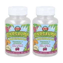 KAL Multisaurus Duplo, 2 x 60 dinosaurios masticables