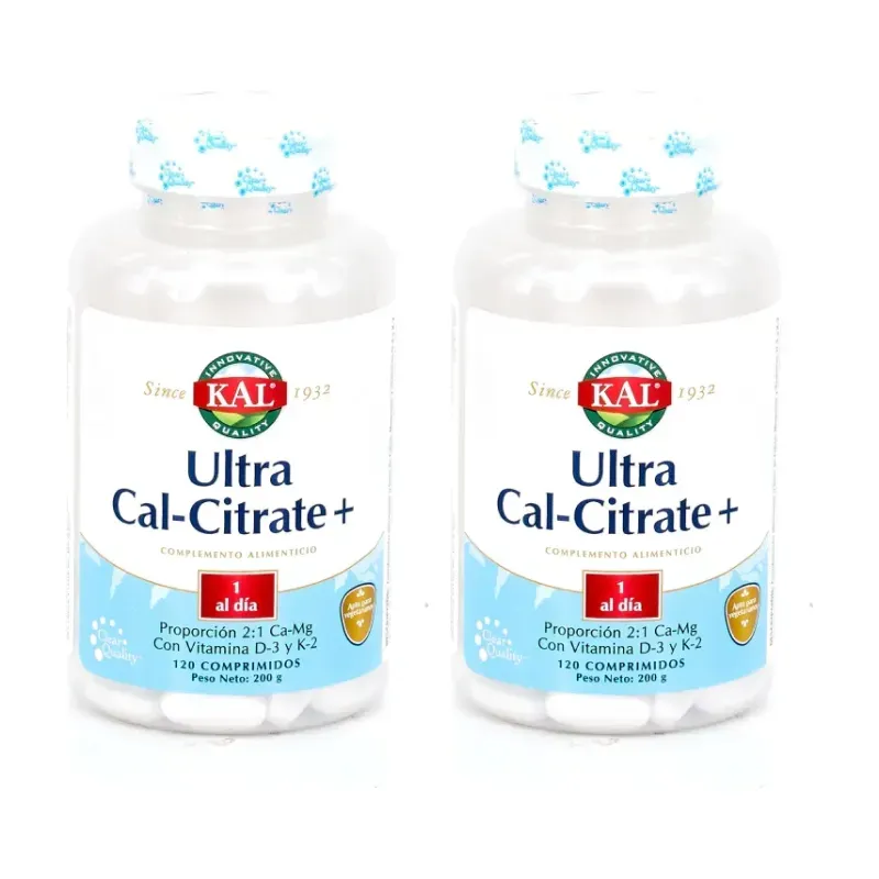 KAL Ultra Cal Citrate Duplo, 2 x 120 comprimidos | Farmacia Barata KAL Ultra Cal Citrate Duplo, 2 x 120 comprimidos | Farmacia Barata