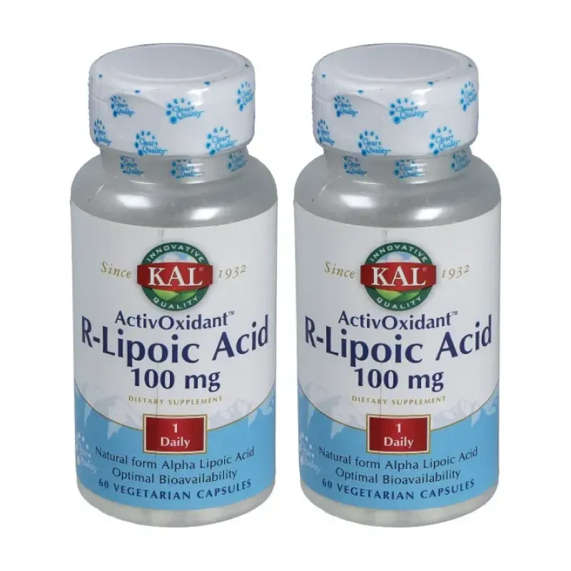 KAL R-Lipoic Acid Antiox Duplo, 2 x 60 vegcaps | Farmacia Barata KAL R-Lipoic Acid Antiox Duplo, 2 x 60 vegcaps | Farmacia Barata