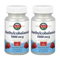 KAL Methylcobalamin 1000 mcg (B-12) Duplo, 2 x 60 comprimidos lozenges