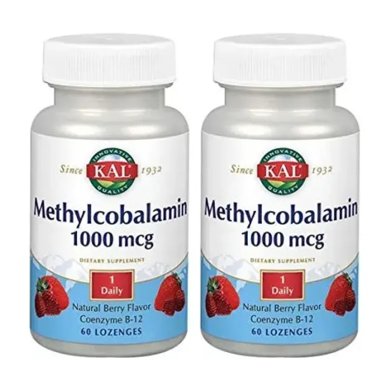 KAL Methylcobalamin 1000 mcg (B-12) Duplo, 2 x 60 comprimidos lozenges | Farmacia Barata