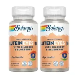 Solaray Lutein Eyes 18 mg Duplo, 2 x 30 cápsulas vegetales