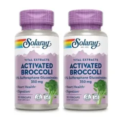 Solaray Activated Broccoli Seed Extract 350 mg Duplo, 2 x 30 vegcaps
