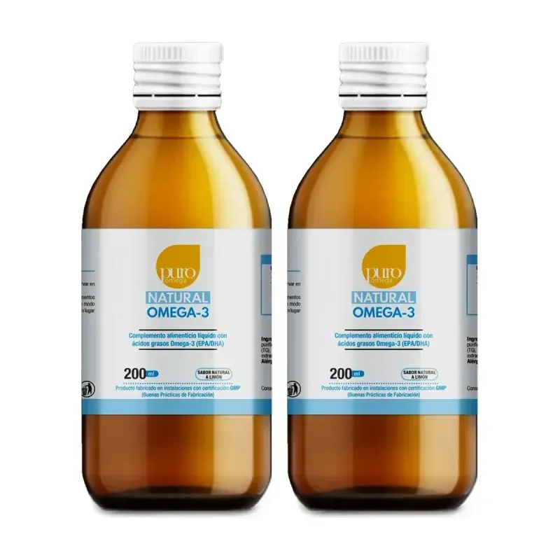 Puro Omega Natural Omega-3 Niños Duplo, 2 x 200 ml | Farmacia Barata Puro Omega Natural Omega-3 Niños Duplo, 2 x 200 ml | Farmacia Barata