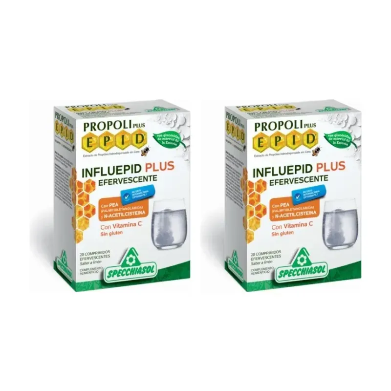 Influepid Plus Duplo, 2 x 20 Comprimidos. Efervescentes. | Farmacia Barata Influepid Plus Duplo, 2 x 20 Comprimidos. Efervescentes. | Farmacia Barata