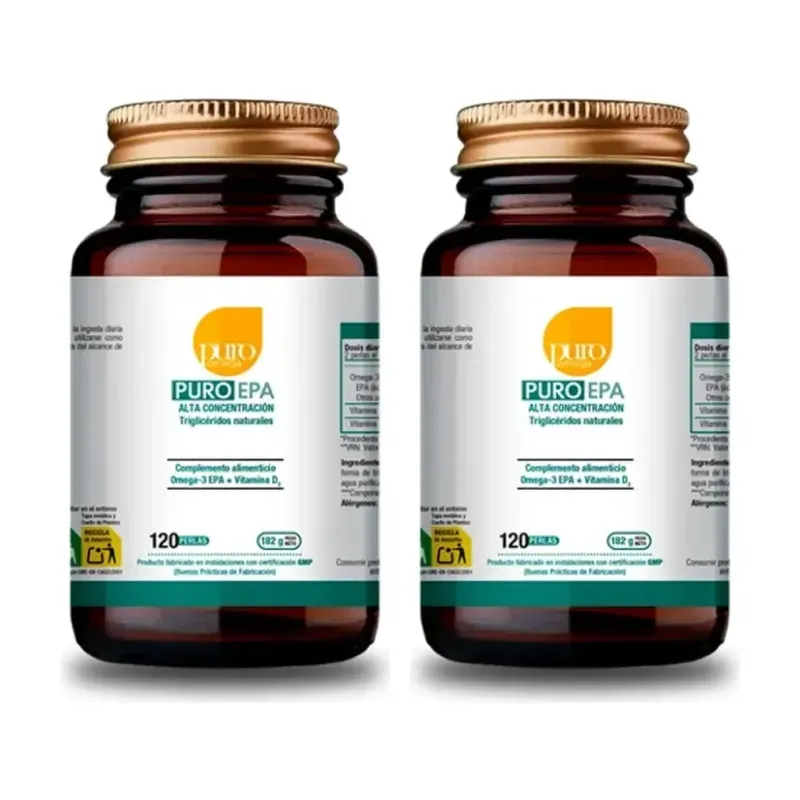 Puro Omega Puro EPA Duplo, 2 x 120 perlas | Farmacia Barata