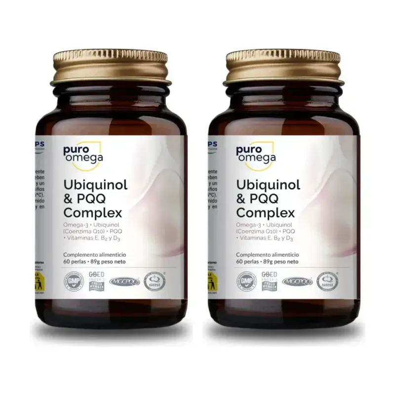 Puro Omega Ubiquinol Complex Duplo, 2 x 60 perlas | Farmacia Barata Puro Omega Ubiquinol Complex Duplo, 2 x 60 perlas | Farmacia Barata