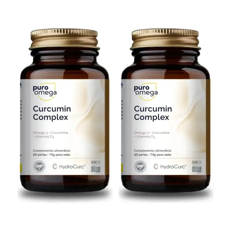 Puro Omega Curcumin Complex Duplo, 2 x 60 perlas | Farmacia Barata