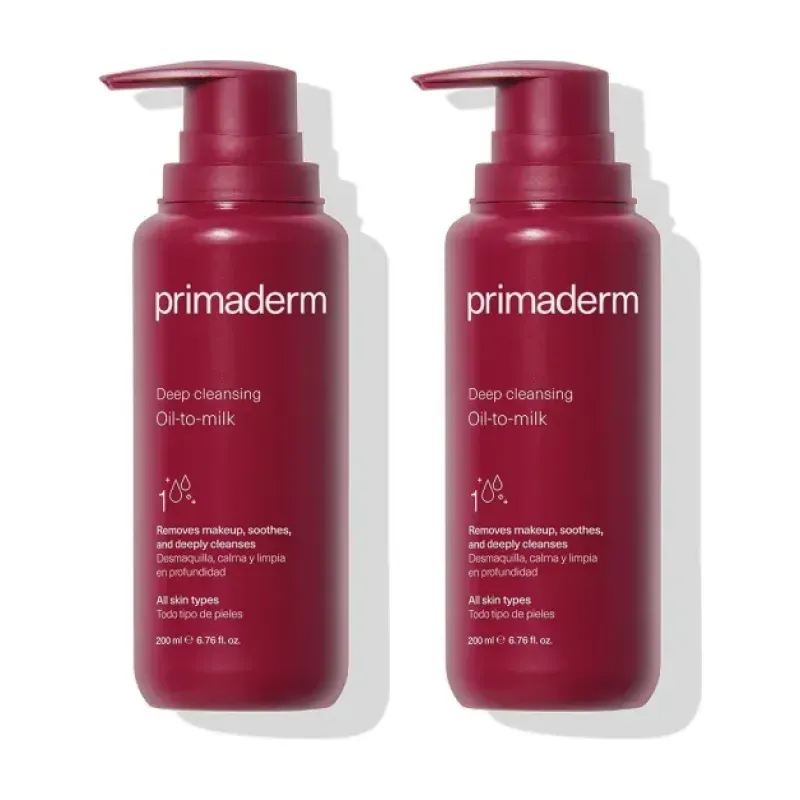 Primaderm Deep Cleasing oil-to-milk Duplo, 2 x 200 ml | Farmacia Barata Primaderm Deep Cleasing oil-to-milk Duplo, 2 x 200 ml | Farmacia Barata