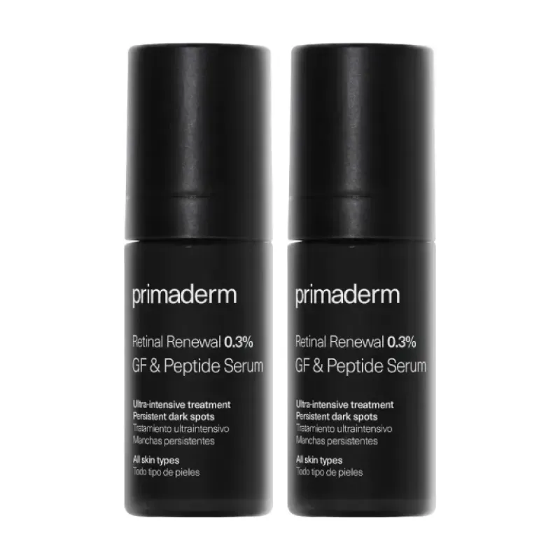 Primaderm Retinal Renewal 0,3 % Growth Factor Peptide Serum Duplo, 2 x 30 ml | Farmacia Barata