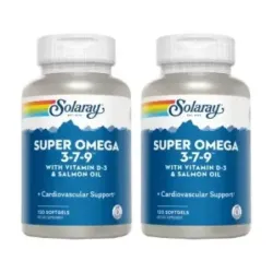 Solaray Super Omega 3-7-9 Duplo, 2 x 120 perlas