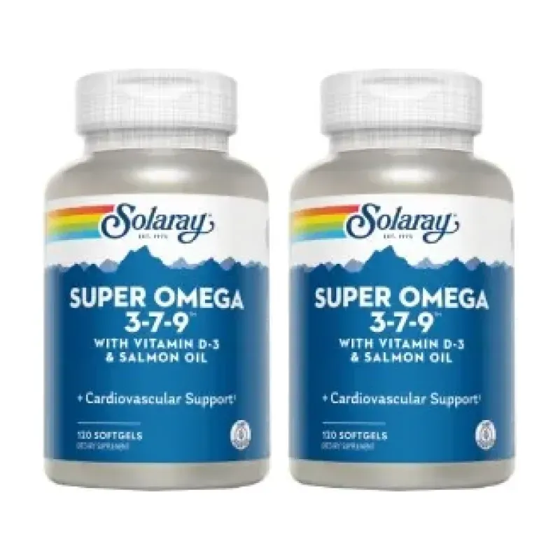Solaray Super Omega 3-7-9 Duplo, 2 x 120 perlas | Farmacia Barata Solaray Super Omega 3-7-9 Duplo, 2 x 120 perlas | Farmacia Barata