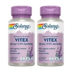 Solaray Vitex (Sauzgatillo) Duplo, 2 x 60 cápsulas veganas