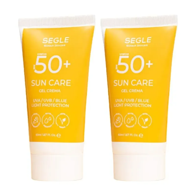 Segle Sun Care solar gel-crema facial SPF50+ Duplo, 2 x 50 ml | Farmacia Barata Segle Sun Care solar gel-crema facial SPF50+ Duplo, 2 x 50 ml | Farmacia Barata