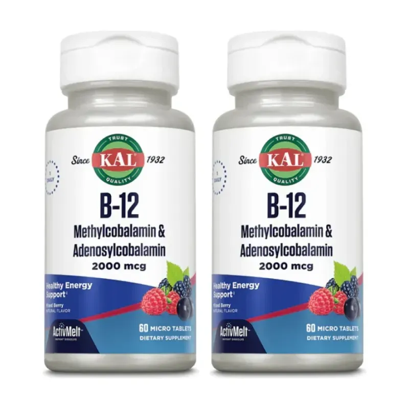 Solaray B12 Methylcobalamin & Adenosylcobalamin Duplo, 2 x 2000mg | Farmacia Barata Solaray B12 Methylcobalamin & Adenosylcobalamin Duplo, 2 x 2000mg | Farmacia Barata