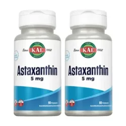 KAL Astaxanthin 5 mg Duplo, 2 x 60 cápsulas