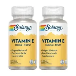 Solaray Vitamina E Duplo, 2 x 50 Perlas