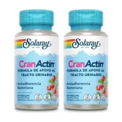Solaray CranActin 300PAC Duplo, 2 x 60 cápsulas veganas