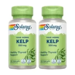 Solaray Kelp 550 mg Duplo, 2 x 100 cápsulas vegetales