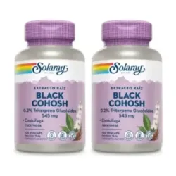 Solaray Black Cohosh (Cimicifuga) Duplo, 2 x 120 cápsulas vegetales