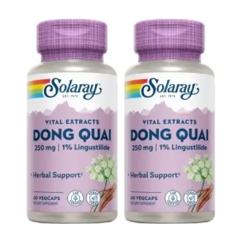 Solaray Dong Quai Duplo, 2 x 60 cápsulas veganas | Farmacia Barata