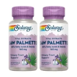 Solaray Saw Palmetto Duplo, 2 x 60 perlas