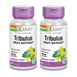 Solaray Tribulus Duplo, 2 x 60 cápsulas veganas