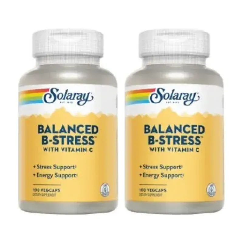 Solaray Balanced B Stress Duplo, 2 x 100 cápsulas vegetales | Farmacia Barata Solaray Balanced B Stress Duplo, 2 x 100 cápsulas vegetales | Farmacia Barata