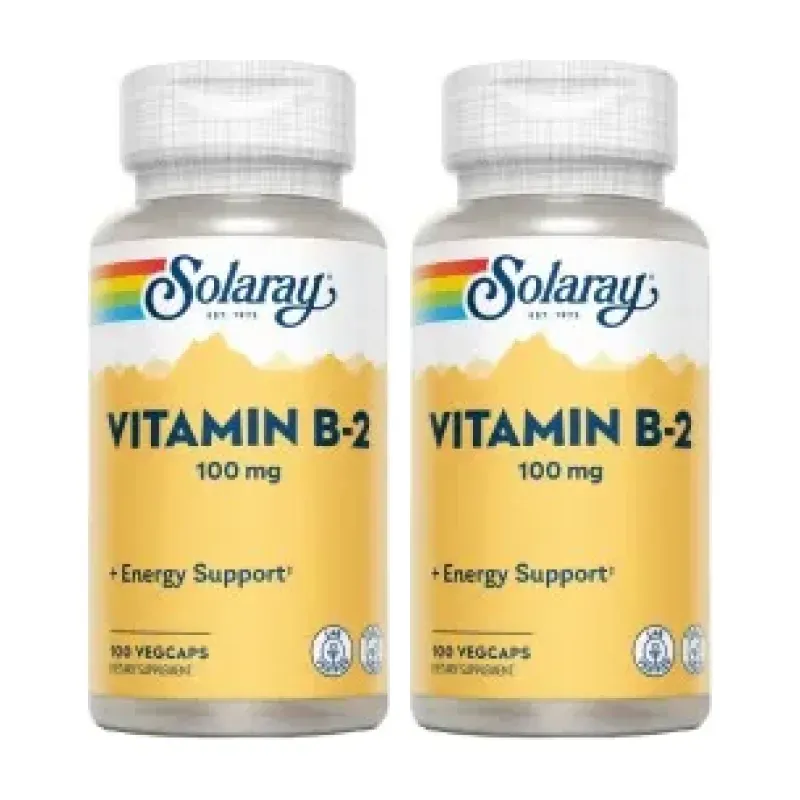 Solaray B2 100 mg Duplo, 2 x 100 cápsulas vegetales | Farmacia Barata Solaray B2 100 mg Duplo, 2 x 100 cápsulas vegetales | Farmacia Barata