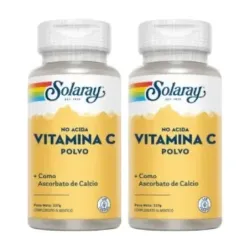 Solaray Buffered Vit. C Powder 5000 mg Duplo, 2 x 227 g