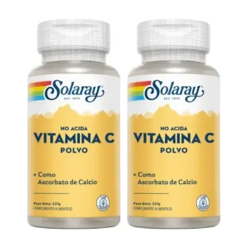 Solaray Buffered Vit. C Powder 5000 mg Duplo, 2 x 227 g | Farmacia Barata Solaray Buffered Vit. C Powder 5000 mg Duplo, 2 x 227 g | Farmacia Barata