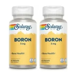 Solaray Boron Citrate Duplo, 2 x 60 cápsulas vegetales
