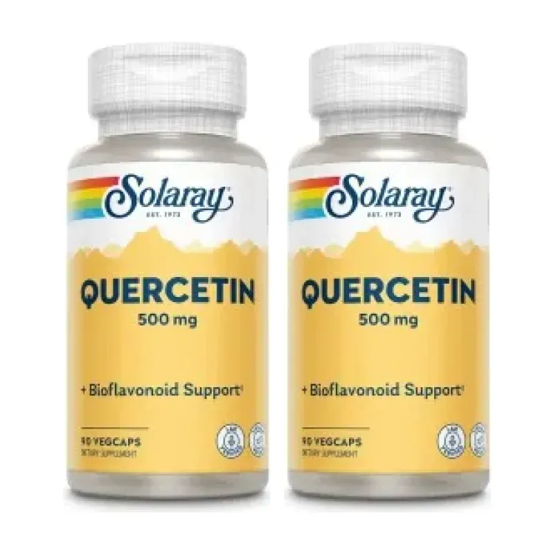 Solaray Quercitin 500 mg Duplo, 2 x 90 cápsulas vegetales | Farmacia Barata
