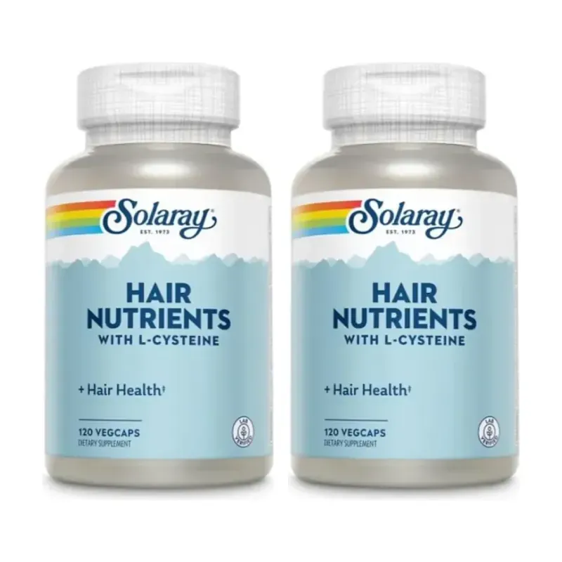 Solaray Hair Nutrients Duplo, 2 x 120 cápsulas veganas | Farmacia Barata Solaray Hair Nutrients Duplo, 2 x 120 cápsulas veganas | Farmacia Barata