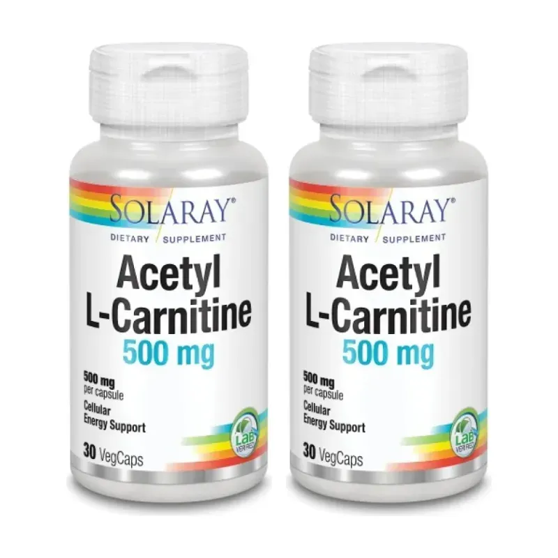 Solaray L-Carnitina 500 mg Duplo, 2 x 30 cápsulas | Farmacia Barata Solaray L-Carnitina 500 mg Duplo, 2 x 30 cápsulas | Farmacia Barata