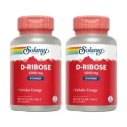 Solaray D-Ribose Powder 5000mg Duplo, 2 x 150g