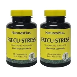 Natures Plus Execu-Stress Duplo, 2 x 60 comprimidos.