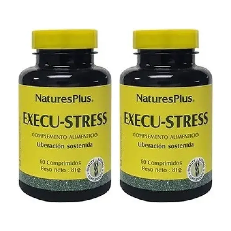 Natures Plus Execu-Stress Duplo, 2 x 60 comprimidos. | Farmacia Barata Natures Plus Execu-Stress Duplo, 2 x 60 comprimidos. | Farmacia Barata
