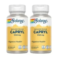 Solaray Capryl Duplo, 2 x 100 cápsulas veganas