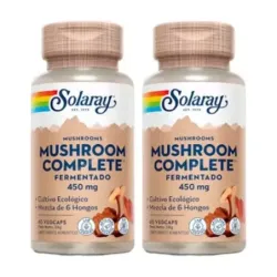 Solaray Fermented Mushroom Complete Duplo, 2 x 60 cápsulas veganas